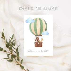 Biglietto d'auguri per la nascita "Benvenuti al mondo" Bambina e Bambino, biglietto d'auguri per la nascita, biglietto di congratulazioni per la nascita, biglietto per la nascita