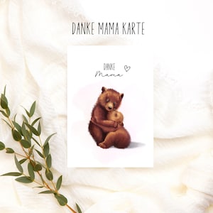 Tarjeta amorosa para el Día de la Madre Gracias Mamá, La Mejor Mamá del Mundo