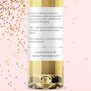Will you be my maid of honor? – Personalized wine label, ask maid of honor, ask bridesmaid, gift for best friend wedding