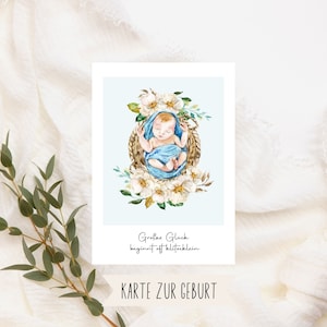 Tarjeta de nacimiento única para el nacimiento de un milagro, Bienvenido pequeño milagro, Tarjeta de bebé Tarjeta amorosa para el nacimiento, Tarjeta de felicitaciones