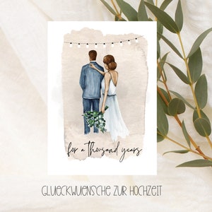 Postales amorosas de felicitaciones por la boda de mil años, feliz boda, felicitaciones a los novios.