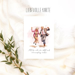 Loving Valentine's Day Postcard Forever Us, Postcard ,Greeting Card, Love, Valentine's Day