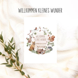 Carte d'amour pour la naissance "Bienvenue au monde" Bébé Fille et Bébé Garçon, Enfin vous êtes là Carte de naissance, Carte de félicitations pour la naissance