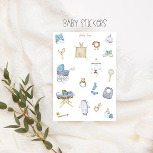 Ensemble d'autocollants pour jouets de bébé Boho, autocollants pour bébé, bébé Boho, enfant, album photo, pour la planification et la décoration, autocollants pour baby shower, ensemble d'autocollants pour bébé