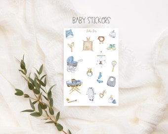 Boho Baby Toys Stickers Set, Baby Stickers, Boho Baby, Child, Photo Album, for Planning & Decorating, Baby Shower Stickers, Baby Sticker Set