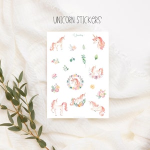 Niedliche Einchorn Stickers, Babyalbum Waldtiere Stickers Set, Boho Baby, Kind, Fotoalbum, Planen & Dekorieren, Sticker Set,Babyshower