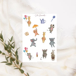 Niedliche Boho Animals Stickers, Niedliche Waldtiere Stickers Set, Babyalbum Stickers, Boho Baby, Kind, Fotoalbum, Planen & Dekorieren,