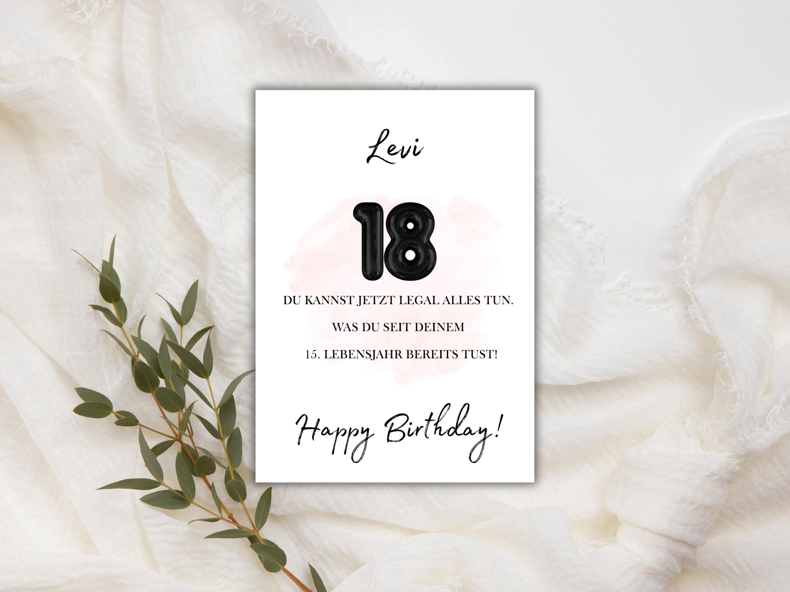 Biglietto Di Auguri Per 18° Compleanno Con Scritta Surprise: Cartolina Quadrata 15x15 Cm Con Busta Bianca, Regalo Per Diciottenni