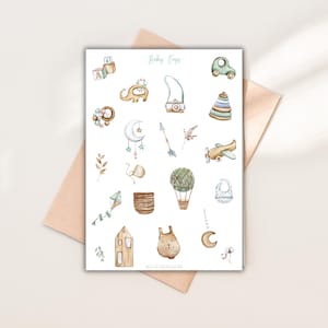 Baby stickers for scrapbook,Pregnancy Stickers,Sticker Spielzeug, Sticker Babyalbum, Scrapbook Aufkleber,Sticker Bogen,Sticker Sheets Kinder