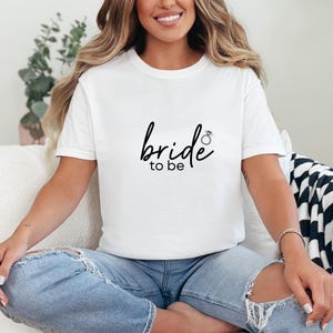 Bügelbild JGA „Bride to be" für T-Shirts,Brautparty,Hochzeit, Bridal Shower,DIY Aufbügelmotiv,Transferfolie mit Anleitung,JGA Outfit