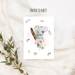 Carte postale Koala, carte juste parce que, jolie carte postale koala, carte postale à offrir