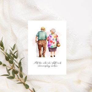 Loving Valentine's Day Postcard Forever Us, Postcard ,Greeting Card, Love, Valentine's Day Variante 3