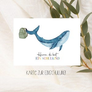 Kaart voor schoolinschrijving, gefeliciteerd met de inschrijving van een leuke keuze met een rugzak en op de eerste schooldag, eindelijk een schoolkind, schoolkind 2024