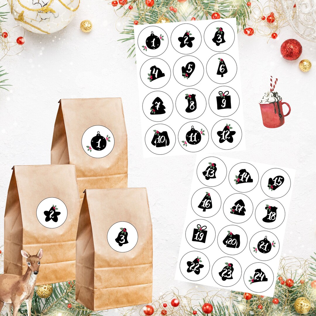 Black And White Advent Calendar 