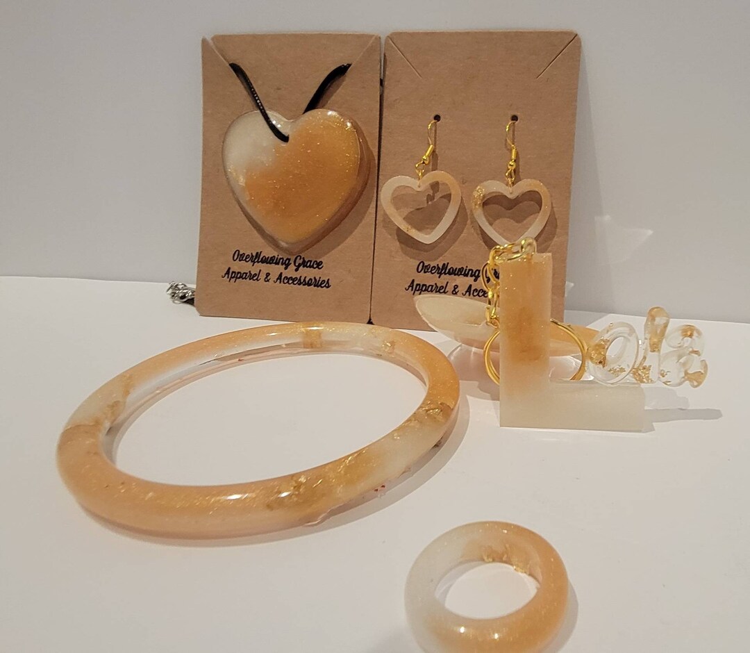 Resin Handmade Jewelry Set for Any Occasion Etsy