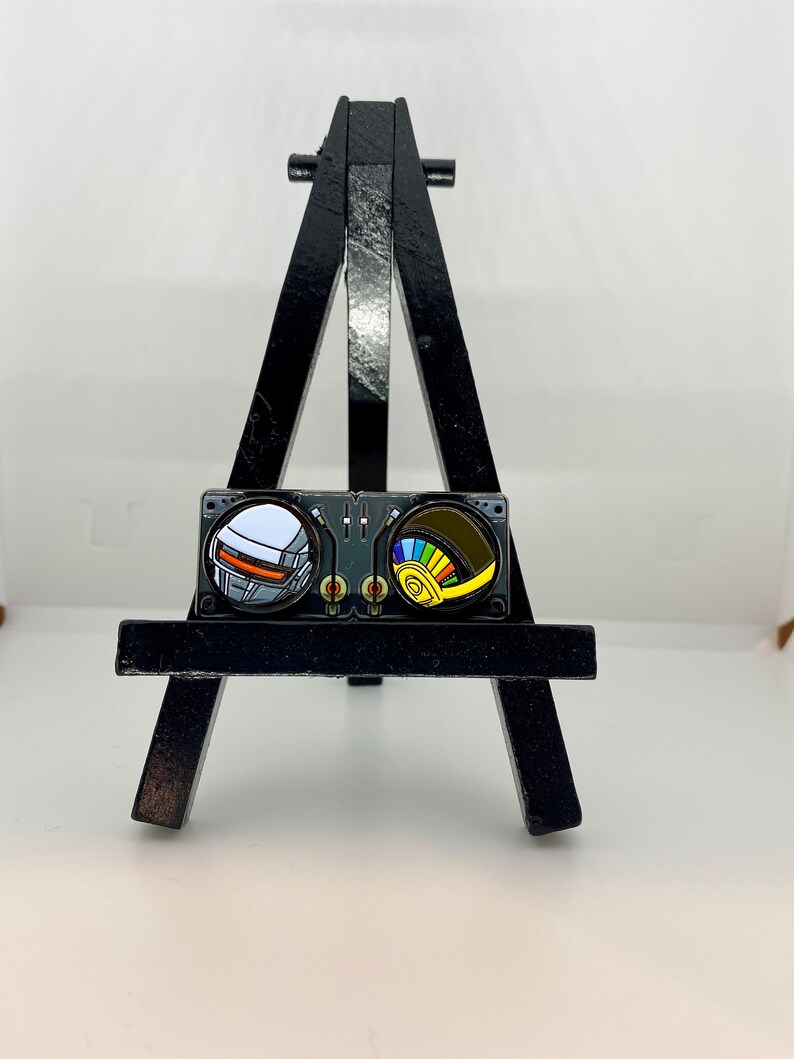 Daft Punk Spinning Helmets Enamel Pin - Etsy Canada