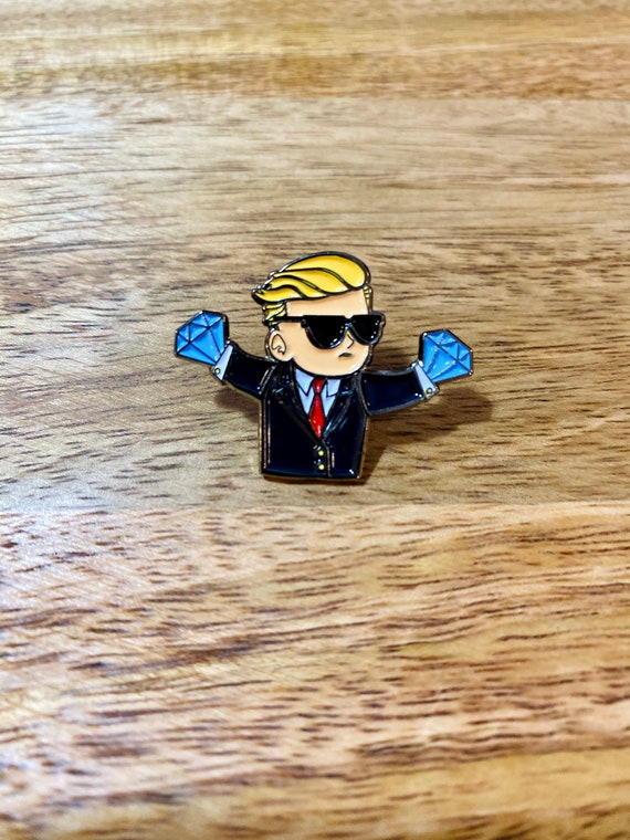 Diamond Hands Enamel Pin Reddit Meme Stonks Etsy