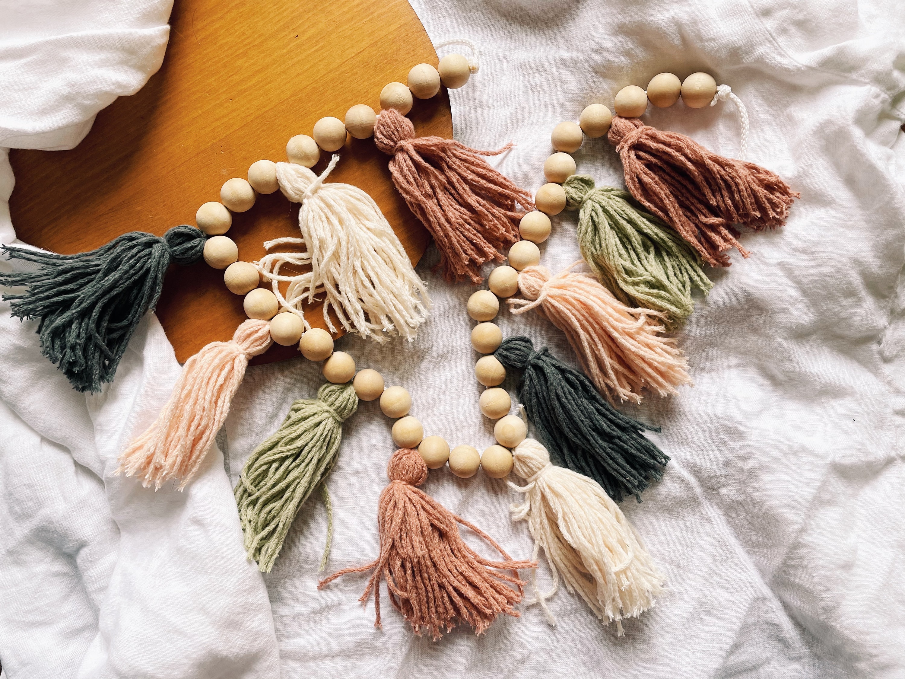 40 Boho Tassel Garland Nursery Decor Tabletop Decor Etsy