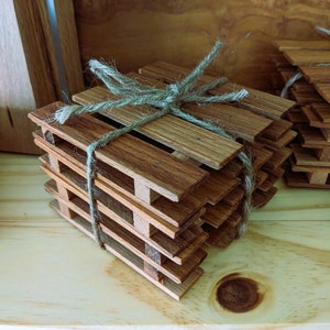 Beech wood coasters