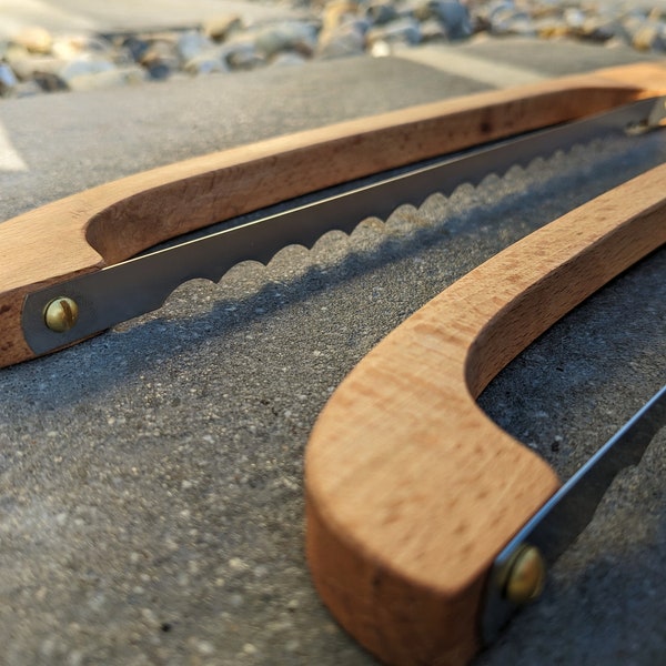 Beech bread knives (violin bow)