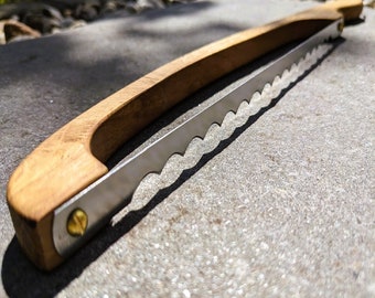 Oak bread knives (violin bow)