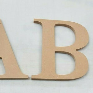 Large MDF premium Letters numbers and symbols 18mm thick. CNC cut