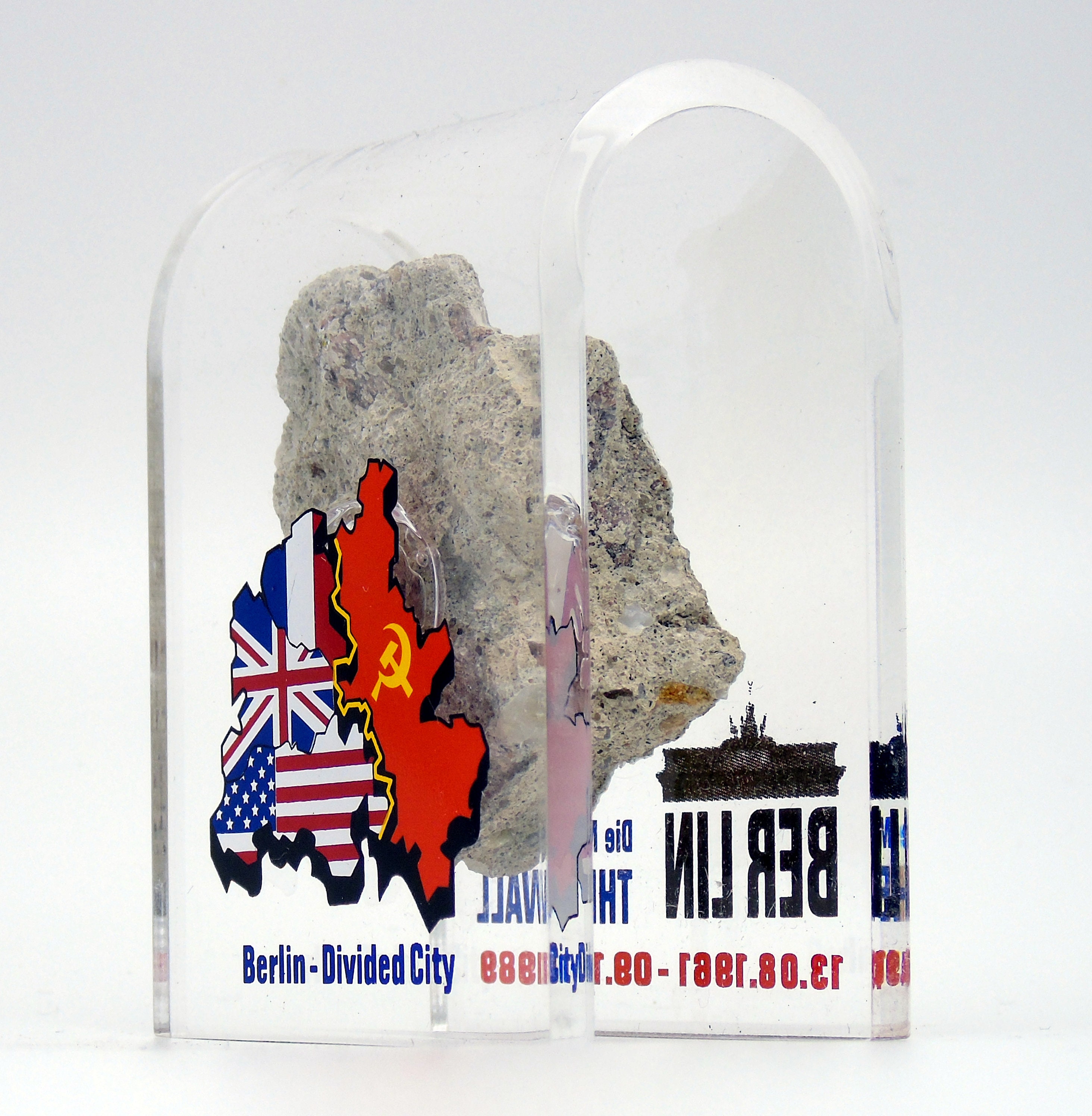 Original Piece of the Real Berlin Wall in Acrylic Display With - Etsy