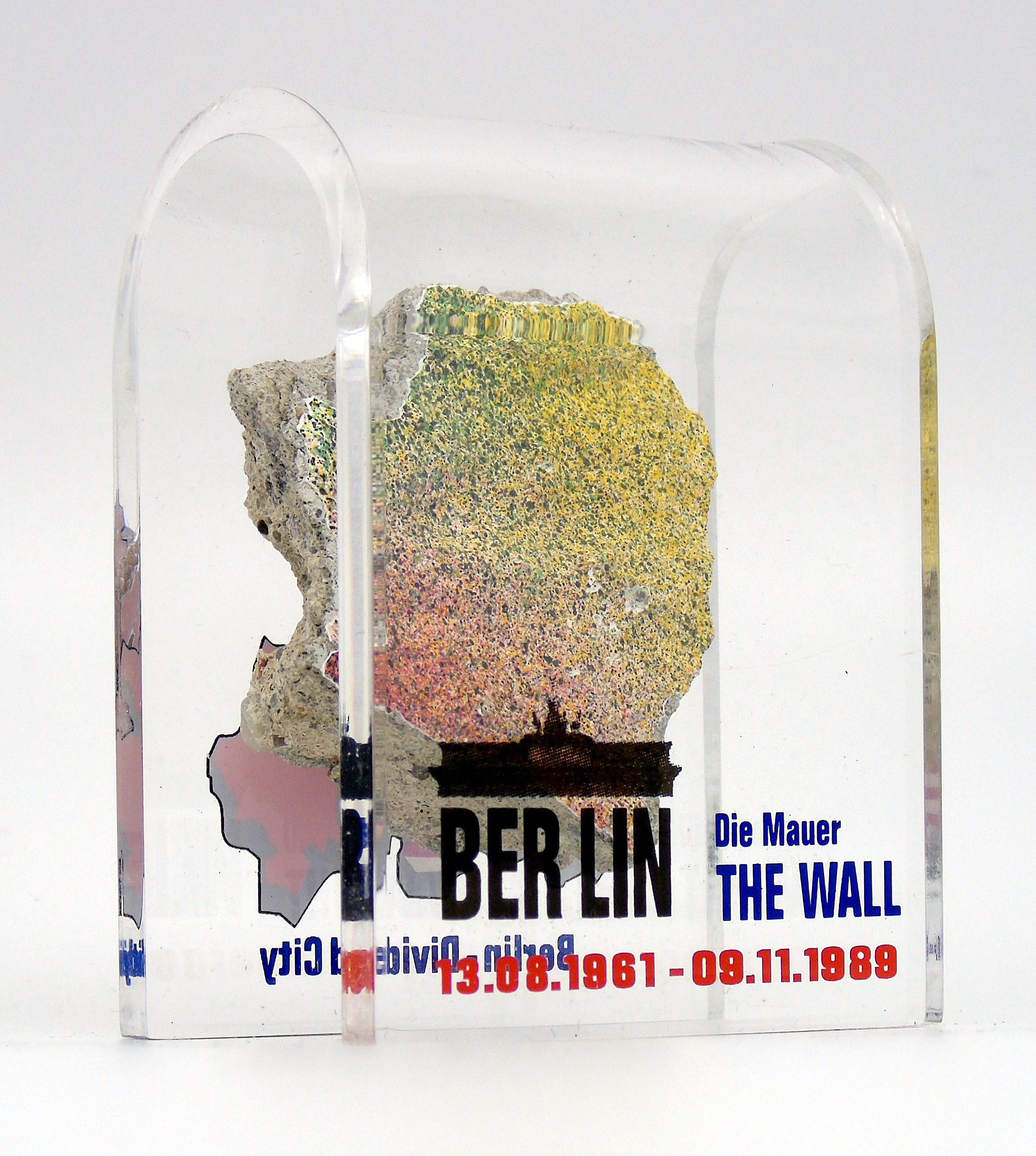 Original Piece Of The Berlin Wall - Authentic Historical Souvenir Mounted In Display Box, Germany Memorabilia - View #7