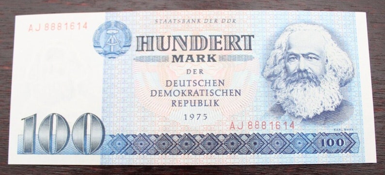 Ddr Note Color East German Banknotes 5-500 Set 1971-1985 UNC, GDR DDR - Etsy