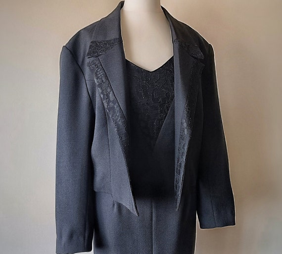 Black suit jacket dress deals