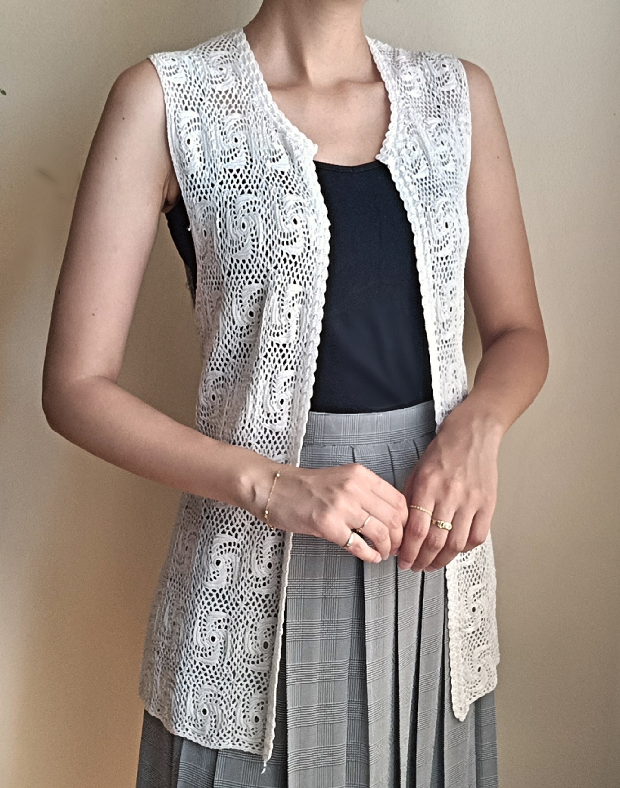 chaleco ganchillo mujer