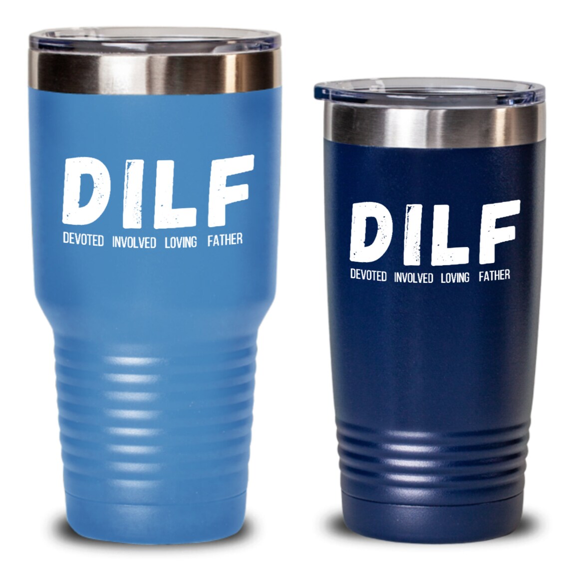 Funny Tumbler Gift for Dad DILF Unique New Dad Tumbler for Etsy