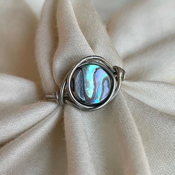 Abalone Shell Ring