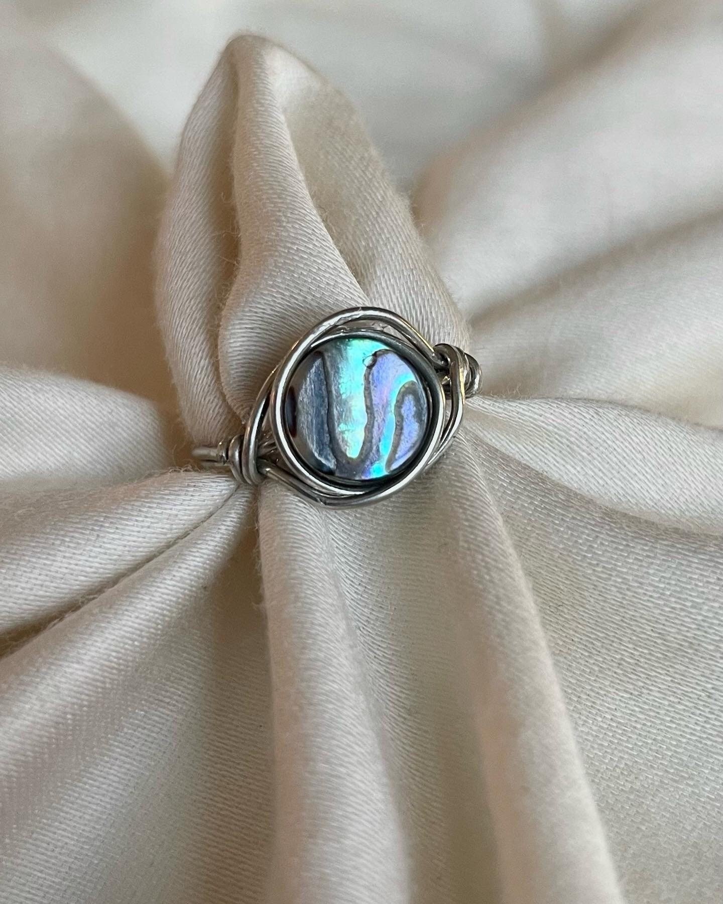 Vintage outlet abalone ring