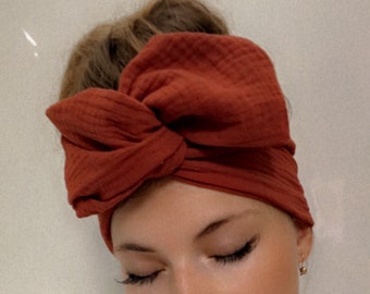 Red Uluru Wired Headband Wide Wire Head Wrap