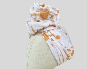 Turbante de alambre envolvente Sunshine / Turbante de moda / Turbante de alambre envolvente / Turbante de alambre estructurado / Hecho a mano por La Belle Bunny