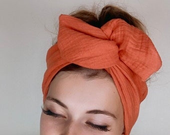 Red Desert Wired Head Wrap | Wire Headband | Wired Hair Wrap | Red Headband Headband | Wired Head Band | Handcrafted by La Belle Bunny