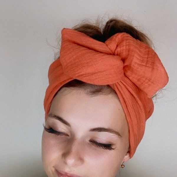 Red Desert Wired Head Wrap | Wire Headband | Wired Hair Wrap | Red Headband Headband | Wired Head Band | Handcrafted by La Belle Bunny