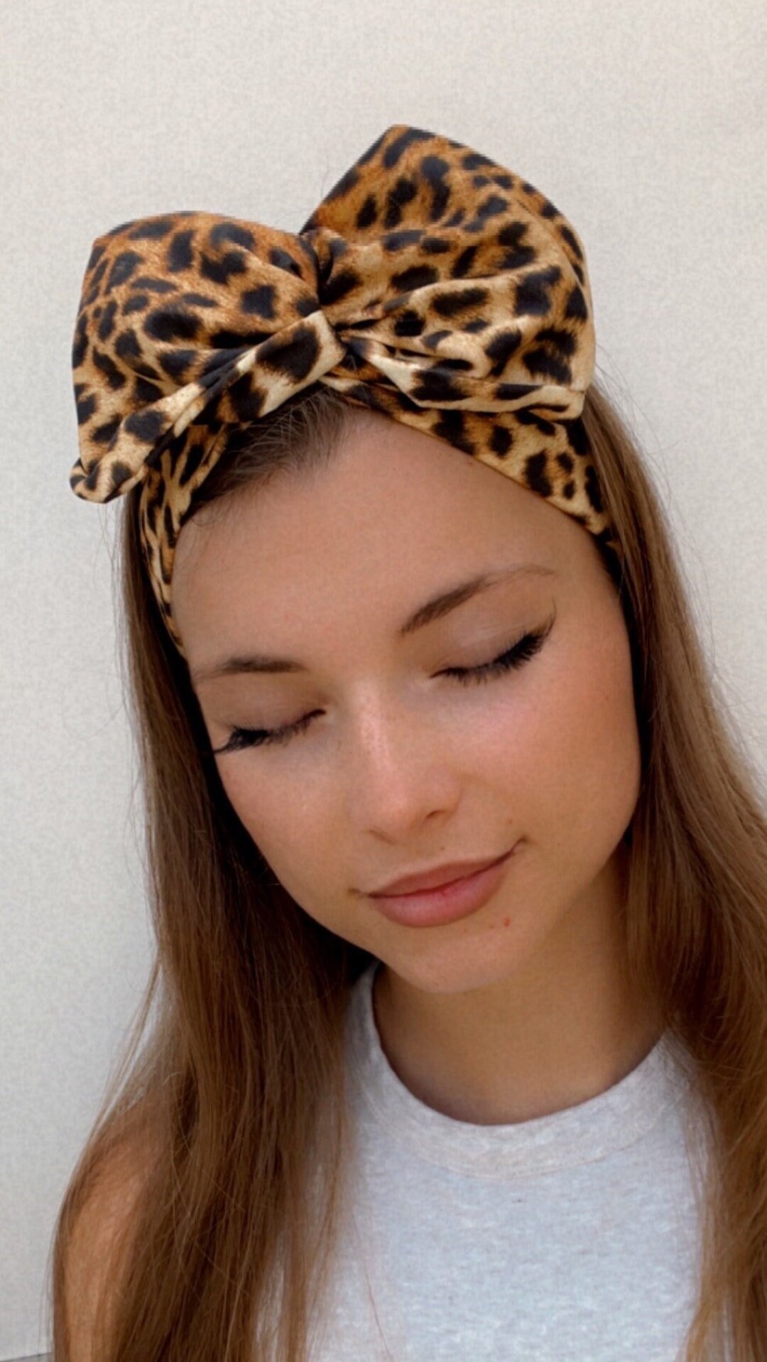 Leopard Print Wire Hair Wrap Wire Headband Wired Head Wrap Etsy