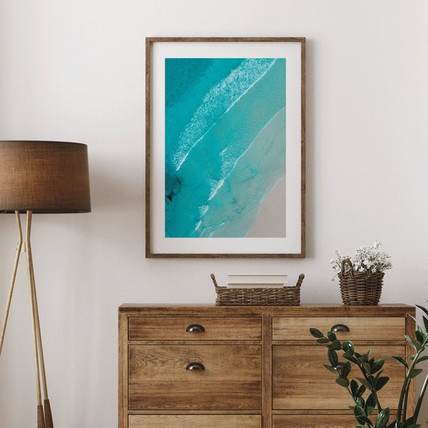 Poster: Australien Poster Personalisiert | Ocean Beach Canvas Print | Leinwandbild nachhaltig produziert | Bilderwand