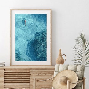 Mural: Sea Animals Poster "Shark Fiji Islands" without frame | Canvas print sustainably produced