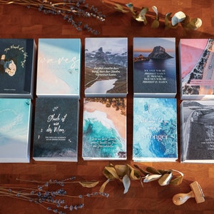 10er Postkartenset „Selbstliebe, Glück & Achtsamkeit“ | Inspiration Wanderlust und Reiselust
