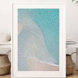 Poster: Sea Poster Abstract | Beach in Australia | Canvas print sustainably produced