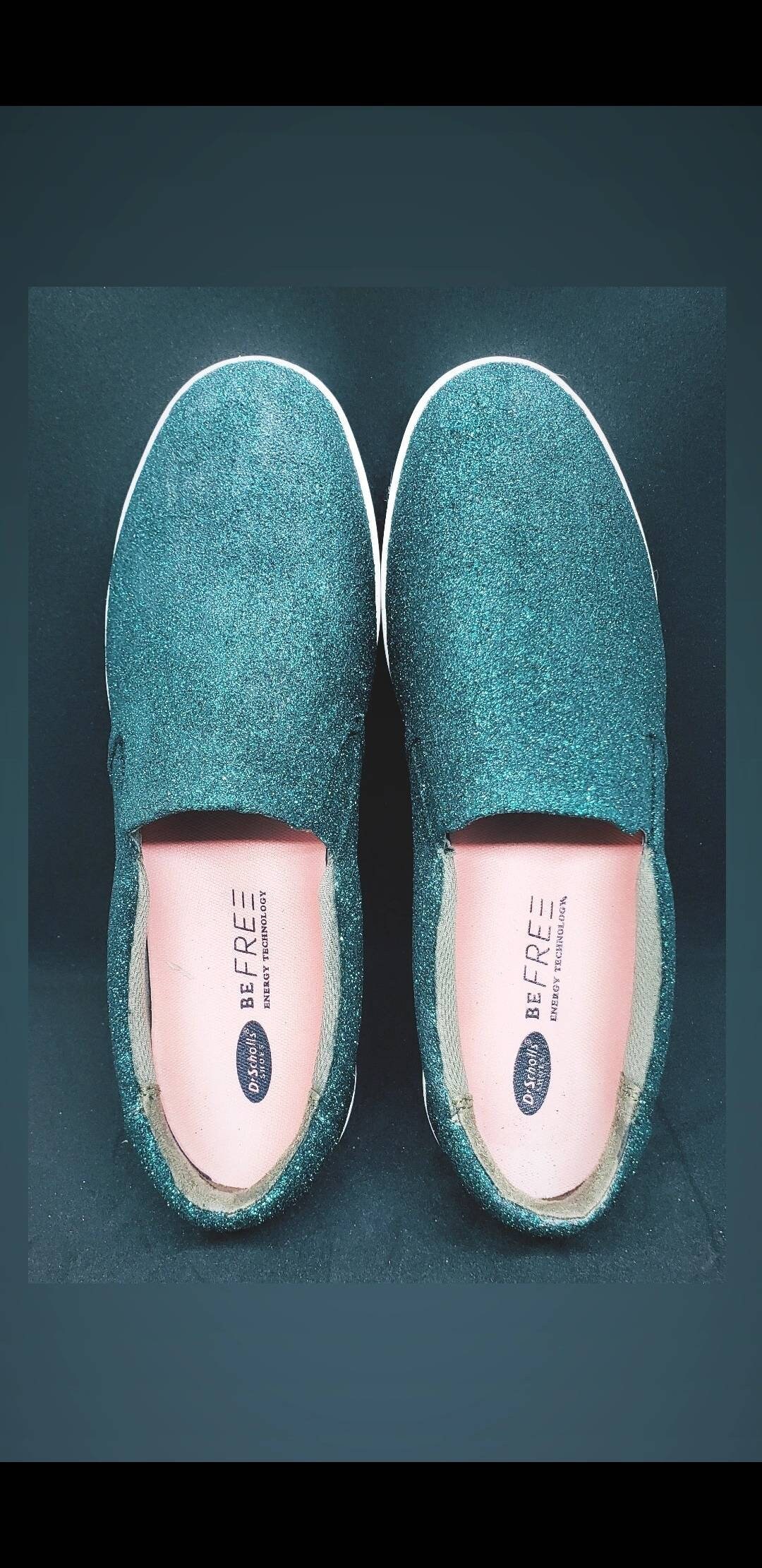 Glitter Toms Glitter Hey Dudes Custom Made Comfy Wedding Etsy