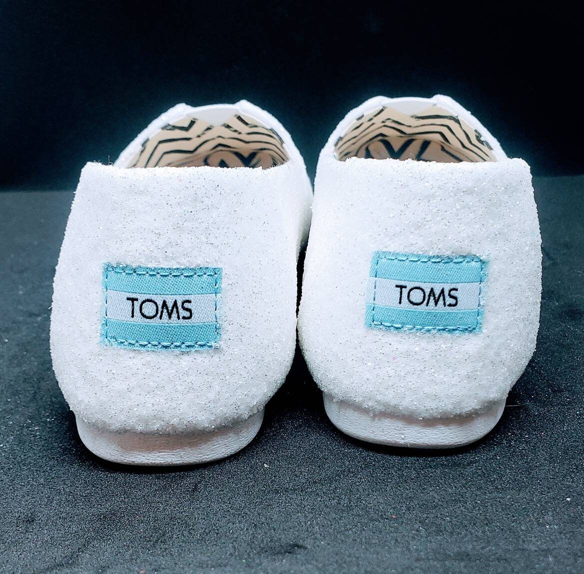 Glitter Toms Glitter Hey Dudes Custom Made Comfy Wedding Etsy