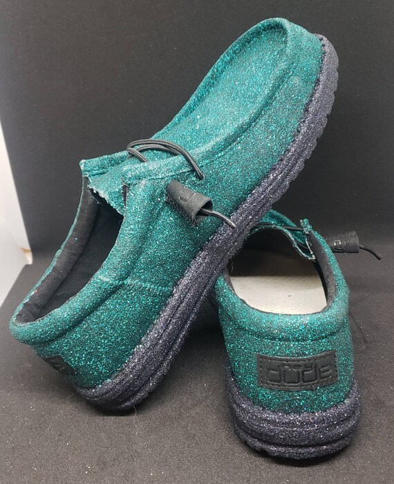 Glitter Toms Glitter Hey Dudes Custom 