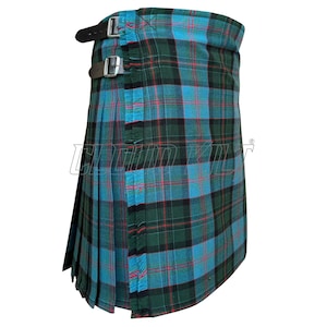 Kilt in tartan Munster / Kilt da uomo tradizionale scozzese fatto a mano su misura, lungo 8 metri / Perfetto per i giochi delle Highlands e i festival / Kilt in vendita