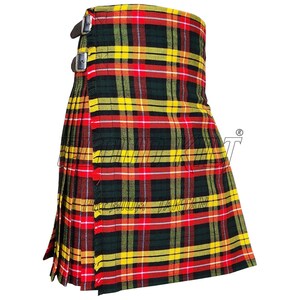 Buchanan Modern Tartan Kilt: 8 Yard  Scottish Highland Wear