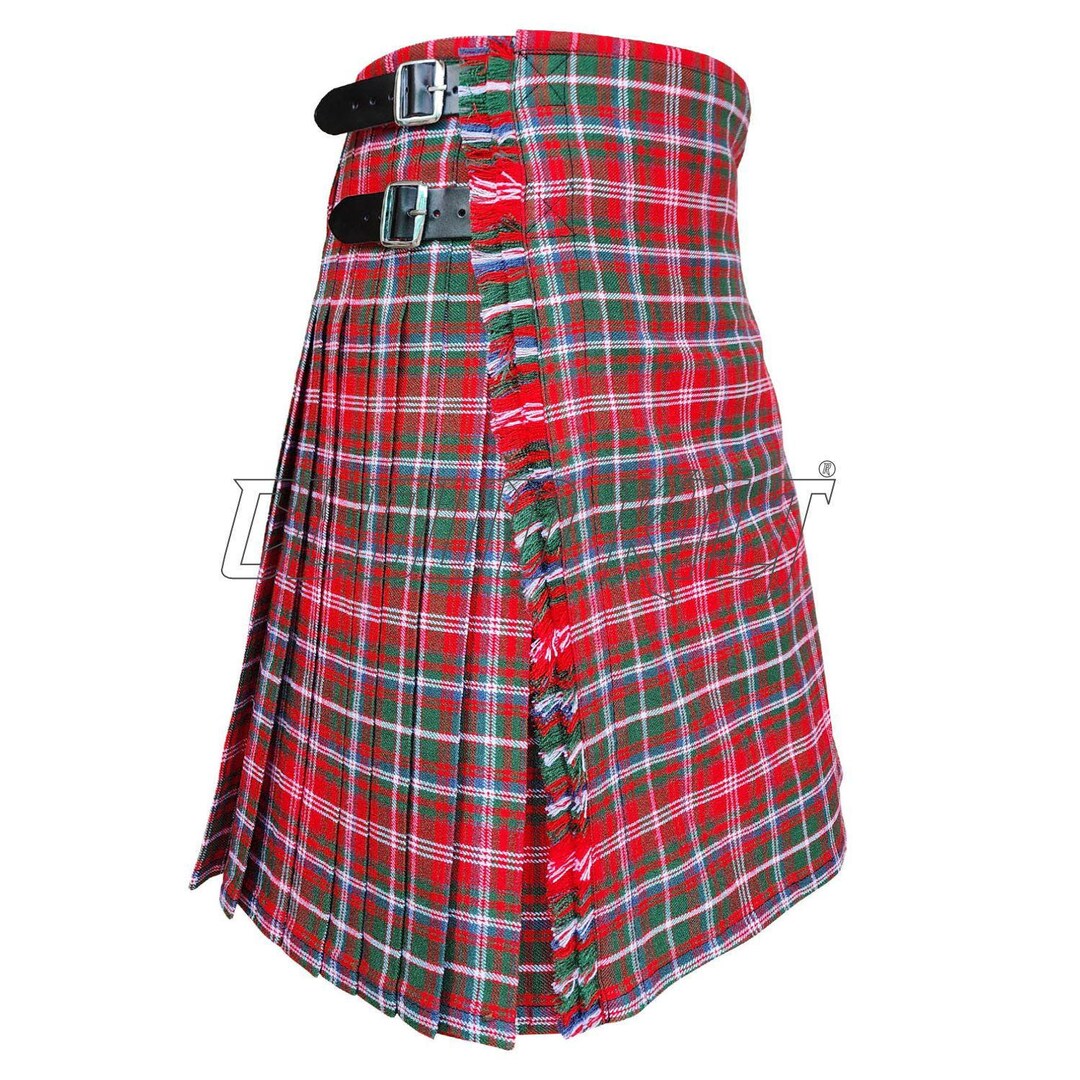 Macdougall Ancient Tartan Kilt Handcrafted Wool: Traditional Scottish ...