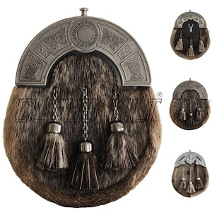 Leather Kilt Sporran: Handcrafted Highland Dress Accessory